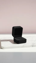 Pack Of 20 Luxury Velvet Hinged Ring Jewellery Gift Box Packaging