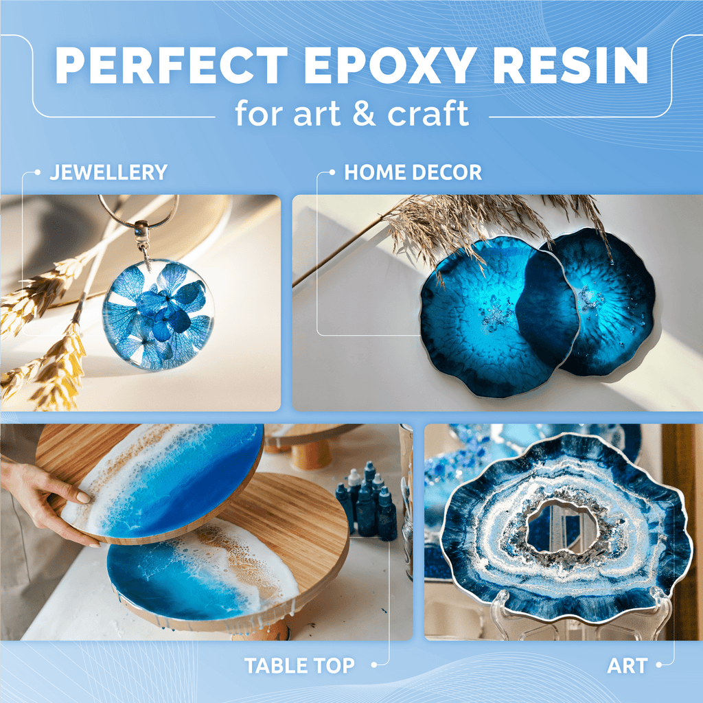 CRAFT RESIN Arts & Crafts resin 4L | Crystal Clear, Mix (1:1)